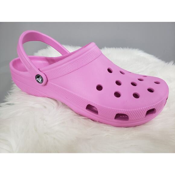 NEW MEN\'S SIZE 13 Crocs Adult Classic‎ Clog Pink  10001-6SW Solid main image 4